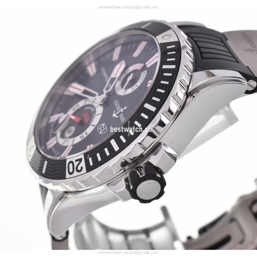 IMG_9085 Ulysse Nardin Diver Chronometer Mens watch Unisex Automatic Steel 263-10 Replica 2