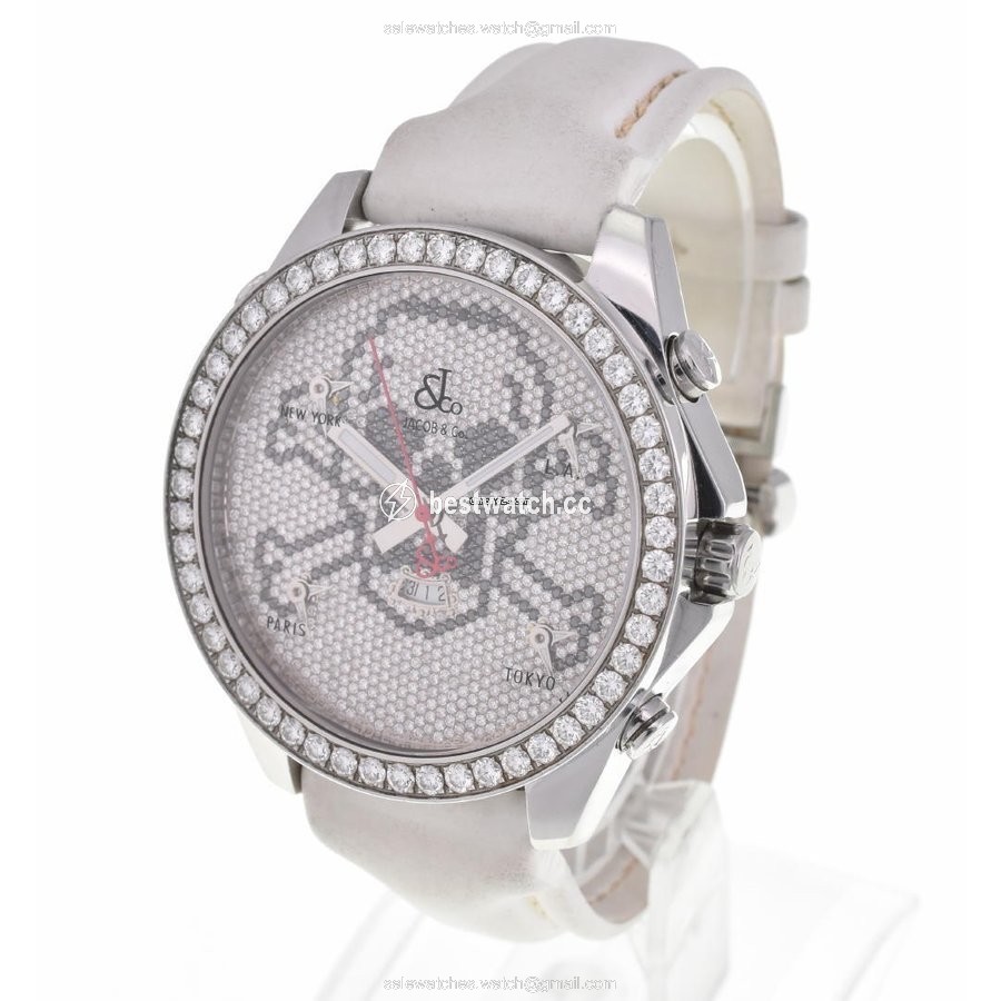 IMG_9085 Jacob & Co. Mens watch Unisex Quartz Steel JC-SKULLD Replica 2