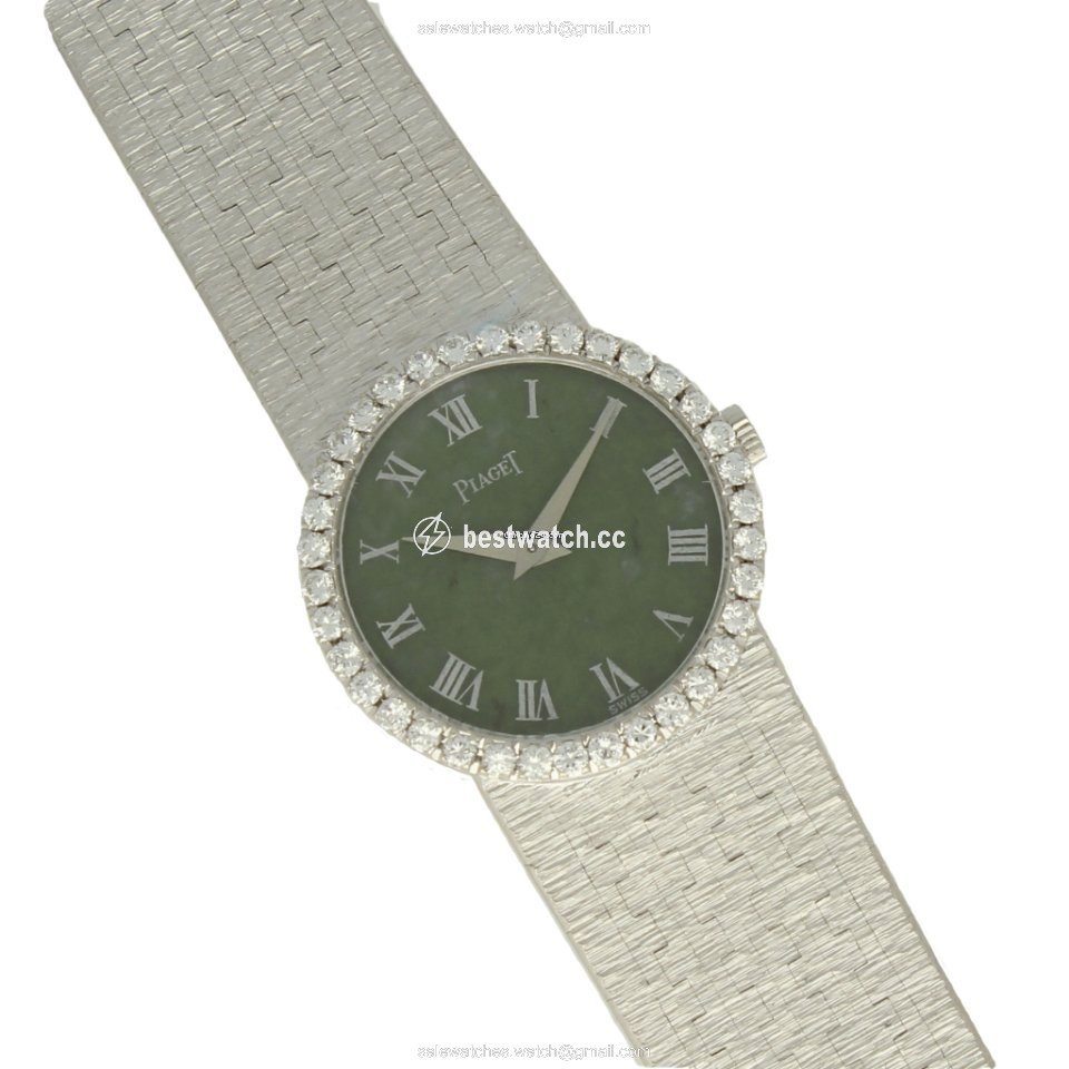 IMG_9085 Piaget Womens watch Manual winding White gold Piaget 9706 A6 Replica 2