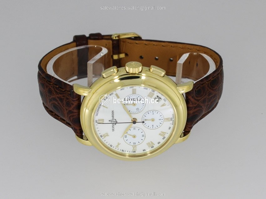 IMG_9085 Ulysse Nardin Mens watch Unisex Automatic Yellow gold 421-22 Replica 2