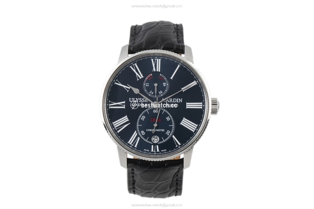 IMG_9085 Ulysse Nardin Marine Torpilleur Mens watch Unisex Automatic Steel 1183-310 Replica 2