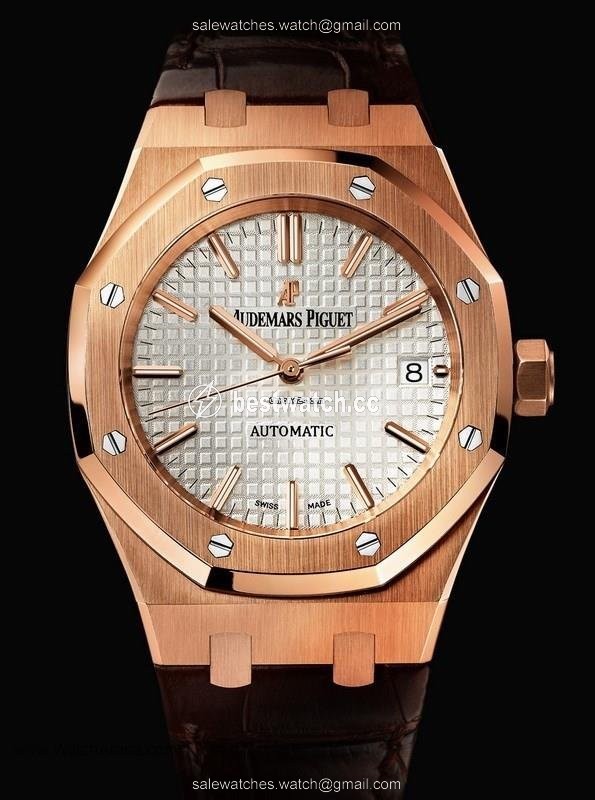 IMG_9085 Audemars Piguet Royal Oak Selfwinding Womens watch Automatic Rose gold 15450OR.OO.D088CR.01 Replica 2