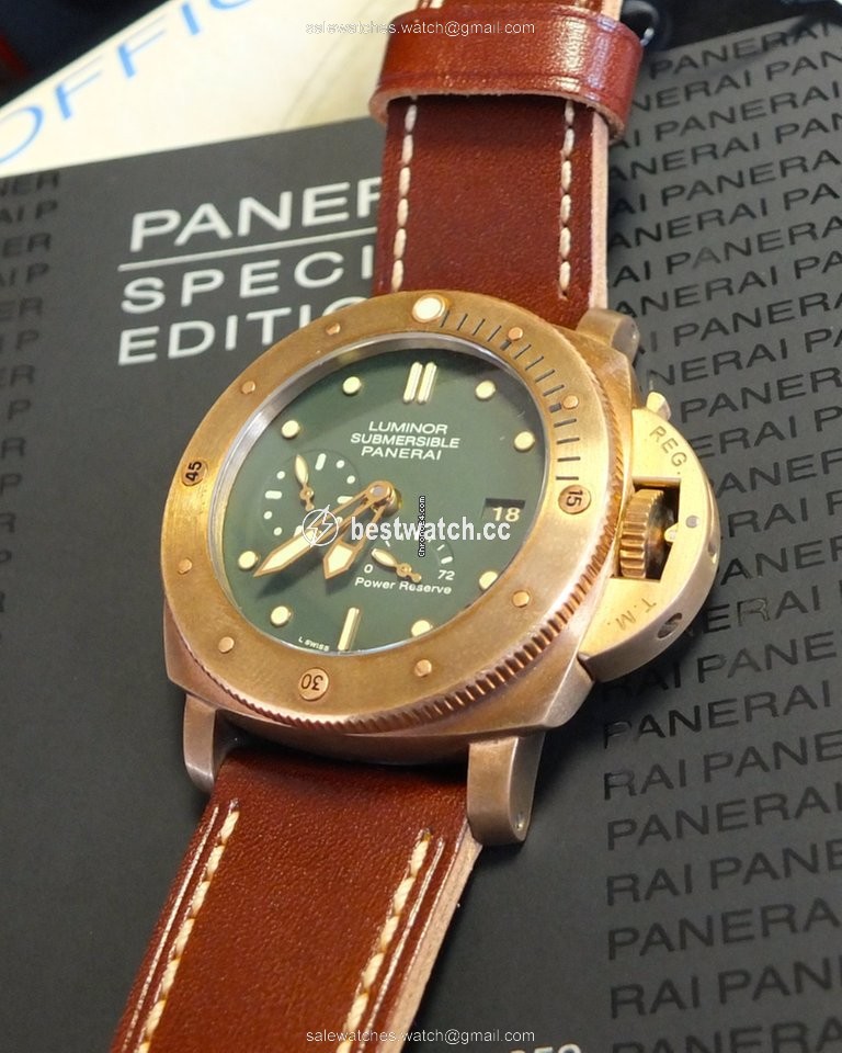 IMG_9085 Panerai Special Editions Mens watch Unisex Automatic PAM00507 PAM507 507 Bronzo NEU Replica 2