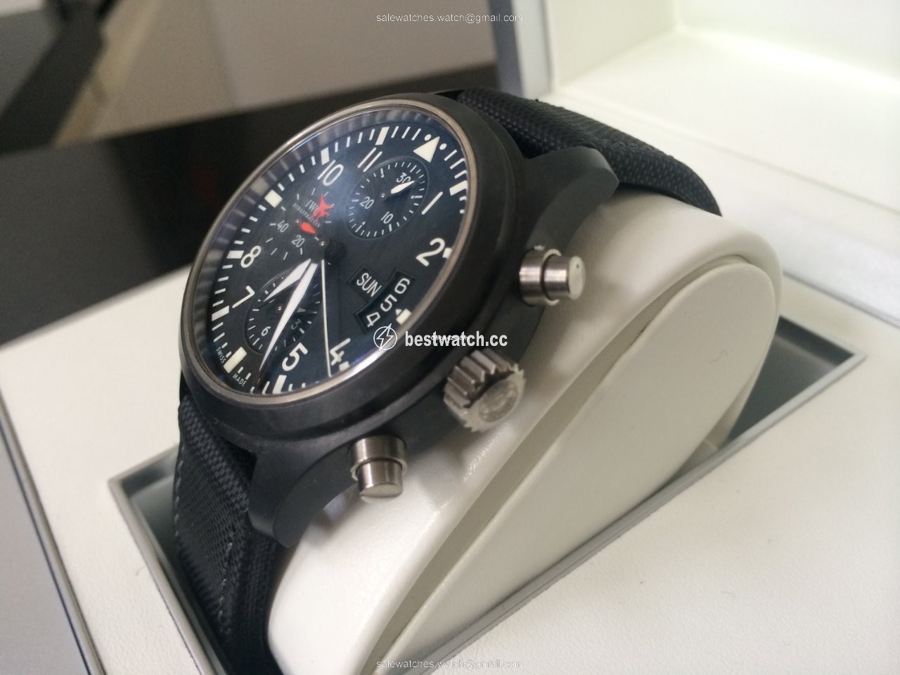 IWC Pilot Chronograph Top Gun Mens watch Unisex Automatic Ceramic 3663058 Replica 2