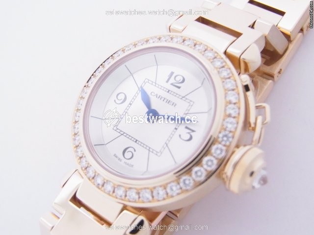 Cartier Pasha Womens watch Quartz Yellow gold WJ124014 Replica 2