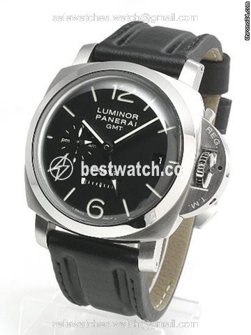 IMG_9085 Panerai Luminor 1950 8 Days GMT Mens watch Unisex Manual winding Steel PAM 233 Replica 2
