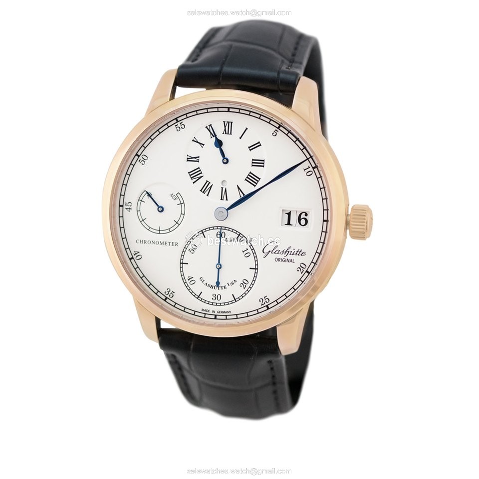 IMG_9085 Glashutte Original Senator Chronometer Regulator Mens watch Unisex Manual winding Red gold 1-58-04-04-05-04 or 58-04-04-05-04 Replica 2