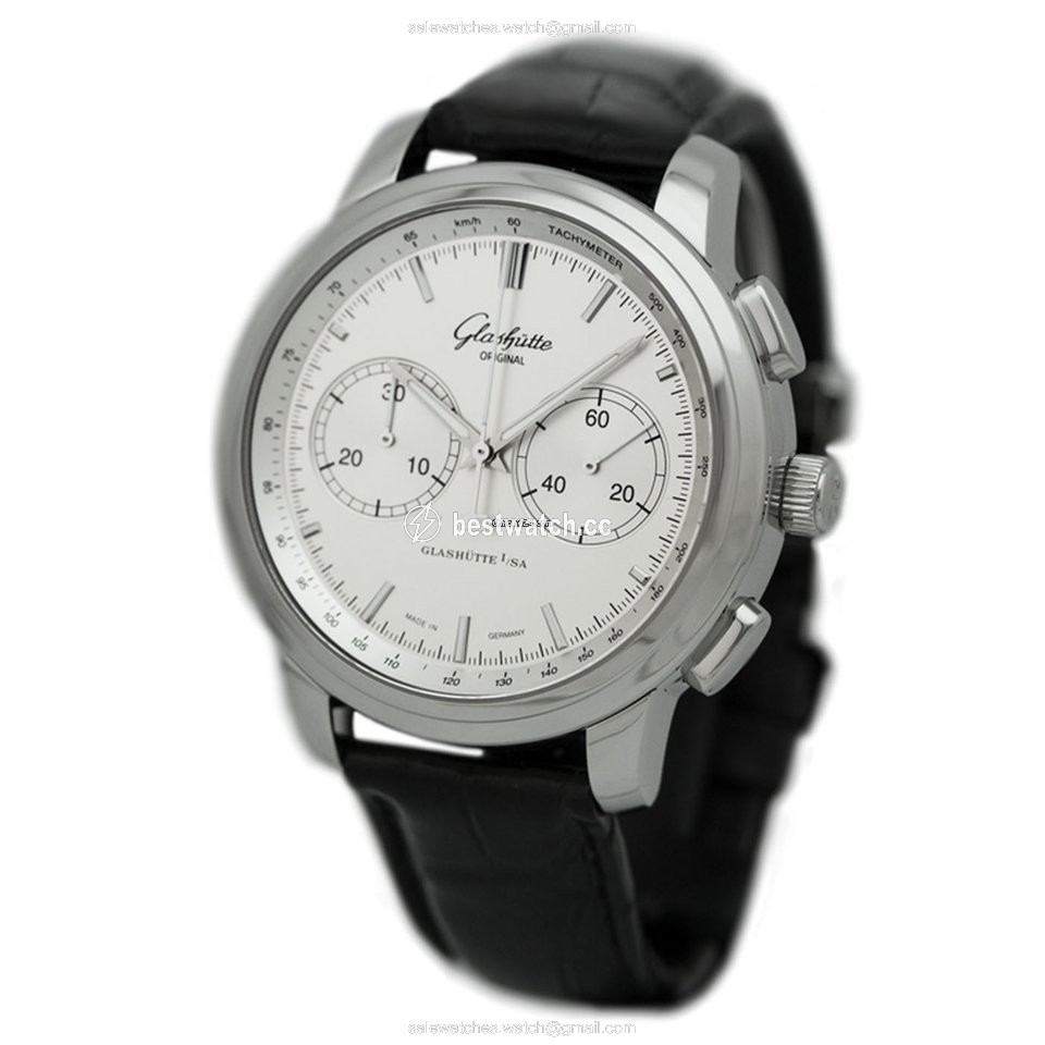 IMG_9085 Glashutte Original Senator Chronograph XL Mens watch Unisex Automatic Steel 1-39-34-21-42-04 or 39-34-21-42-04 Replica 2