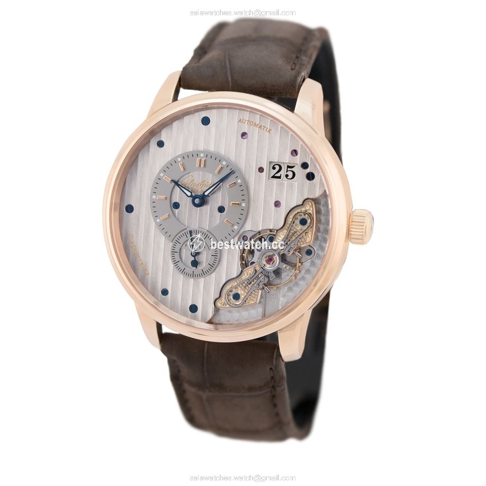 IMG_9085 Glashutte Original PanoMaticInverse Mens watch Unisex Automatic Red gold 1-91-02-01-05-30 or 91-02-01-05-30 Replica 2