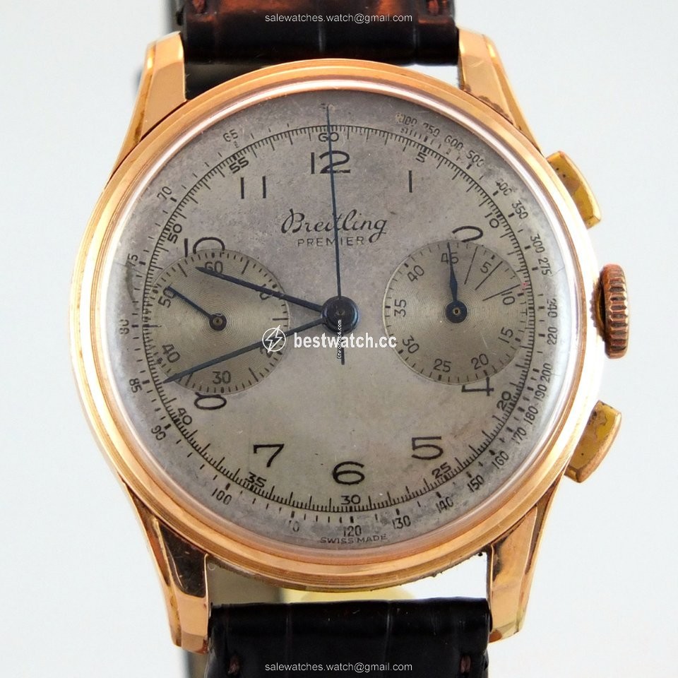 Breitling Mens watch Unisex Manual winding Rose gold 782 Replica 2
