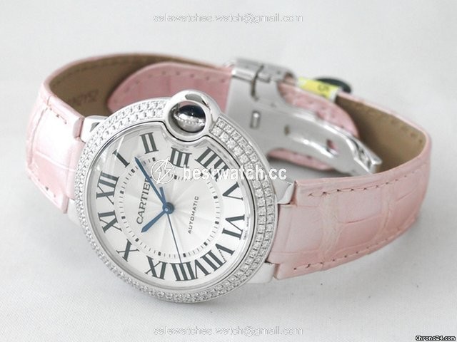 IMG_9085 Cartier Ballon Bleu 36mm Womens watch Automatic White gold WE900651 Replica 2