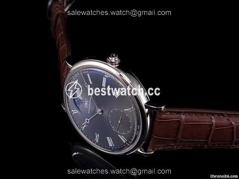 IWC Portofino Hand-Wound Mens watch Unisex Automatic White gold IW544804 Replica 2