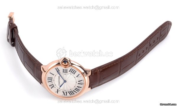 IMG_9085 Cartier Ballon Bleu 40mm Womens watch Automatic Rose gold W6920083 Replica 2