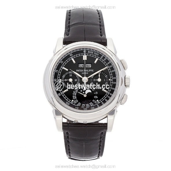 IMG_9085 Patek Philippe Perpetual Calendar Chronograph Manual winding Platinum 5970P Replica 2