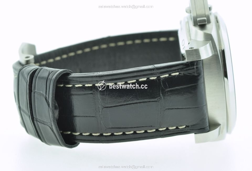 IMG_9085 Panerai Luminor 1950 3 Days GMT Power Reserve Automatic Mens watch Unisex Automatic Steel PAM00321 Replica 2