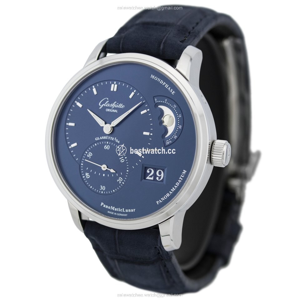 IMG_9085 Glashutte Original PanoMaticLunar Mens watch Unisex Automatic Steel 1-90-02-46-32-30 or 90-02-46-32-30 Replica 2