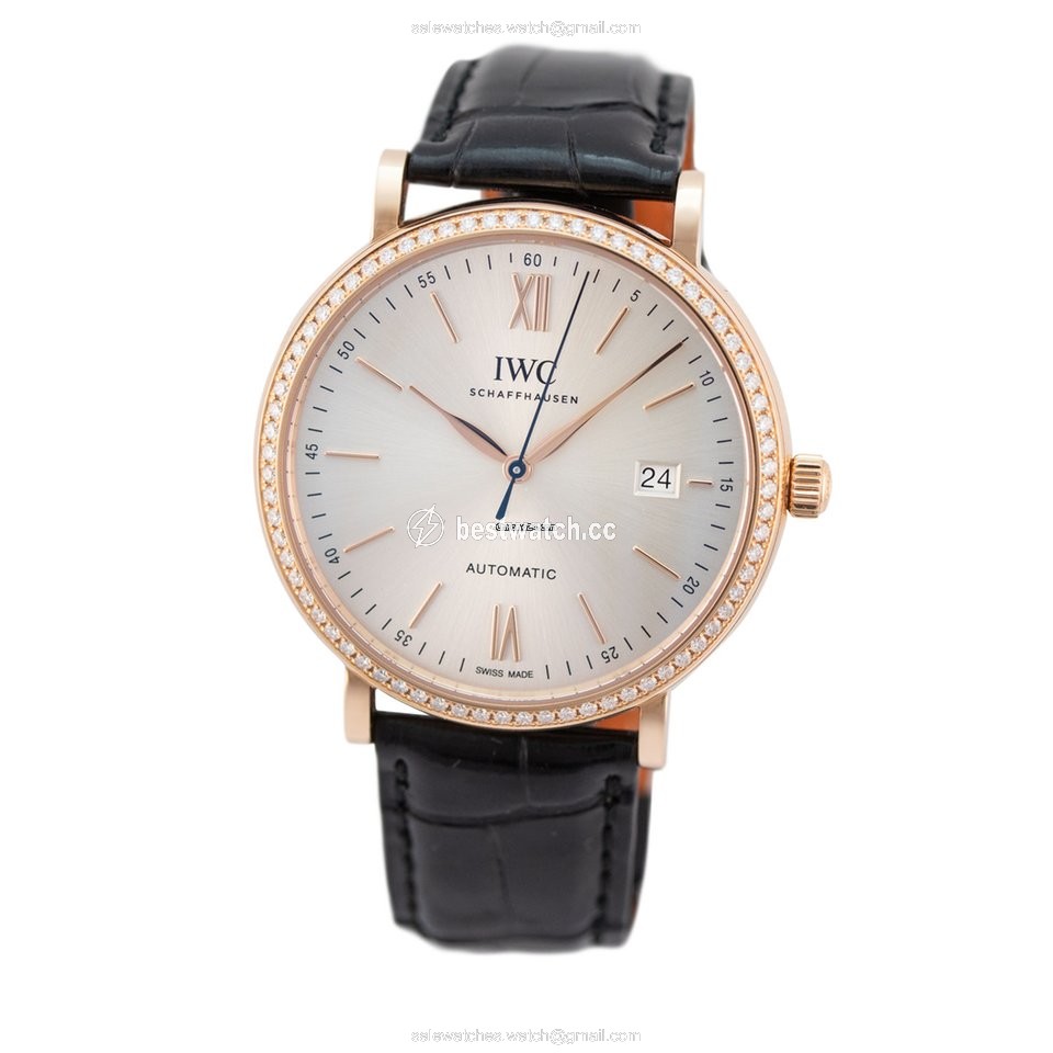 IWC Portofino Automatic Mens watch Unisex Automatic Rose gold IW356515 Replica 2