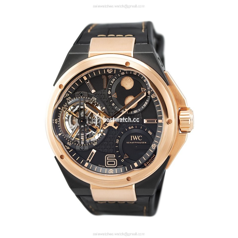 IMG_9085 IWC Ingenieur Mens watch Unisex Manual winding Rose gold IW590002 Replica 2