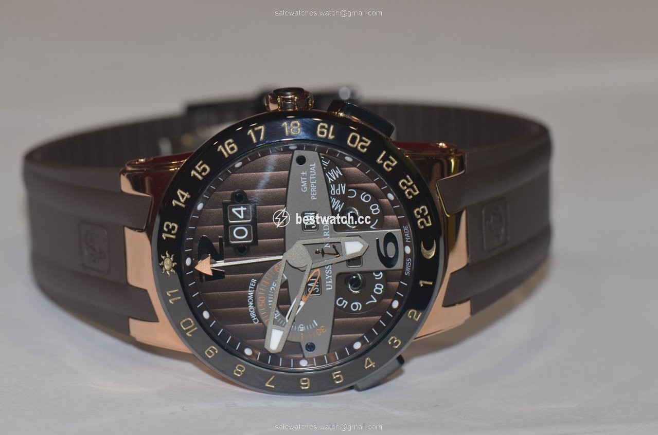 Ulysse Nardin El Toro  Black Toro Mens watch Unisex Automatic Rose gold 322-00-3 Replica 2