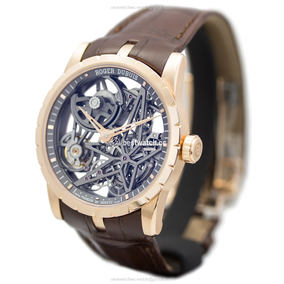 IMG_9085 Roger Dubuis Excalibur Mens watch Unisex Automatic Rose gold RDDBEX0422 Replica 2