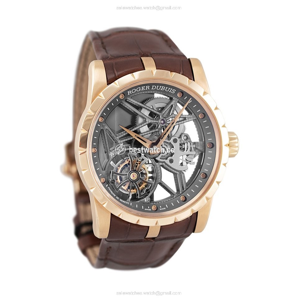 IMG_9085 Roger Dubuis Excalibur Mens watch Unisex Automatic Rose gold RDDBEX0392 Replica 2