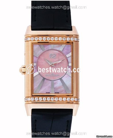 IMG_9085 Jaeger-LeCoultre Grande Reverso Lady Ultra Thin Duetto Duo Womens watch Manual winding Rose gold Q3302421 Replica 2