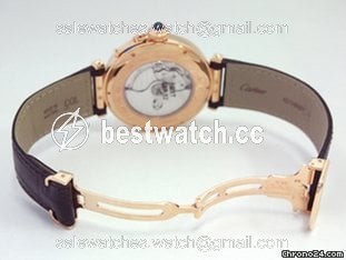 IMG_9085 Cartier Pasha Mens watch Unisex Automatic Rose gold W3109151 Replica 2