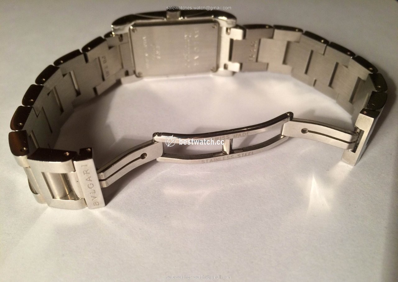 IMG_9085 Bulgari Rettangolo Womens watch Quartz Steel RT 39s Replica 2