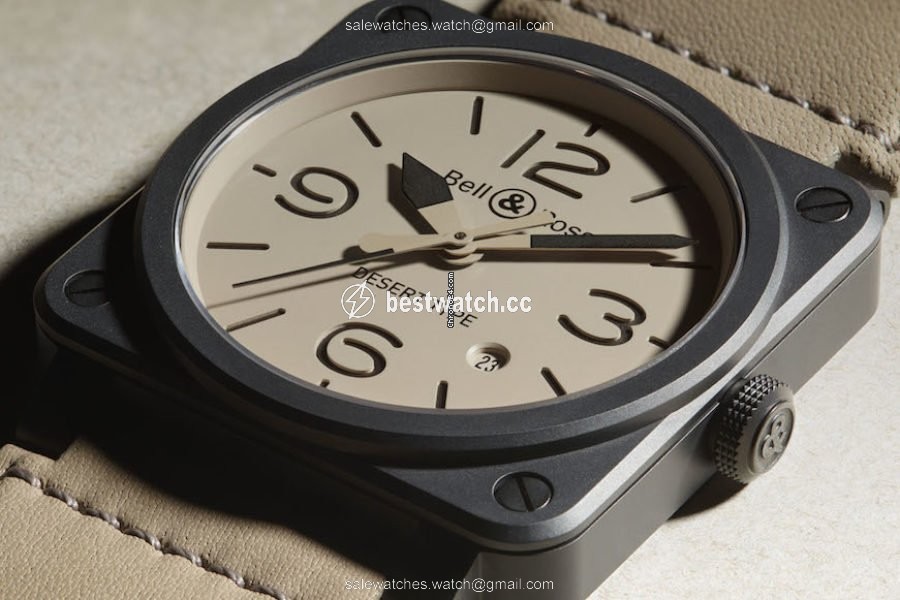 Bell & Ross BR 03 Mens watch Unisex Automatic Ceramic BR0392-DESERT-CE Replica 2