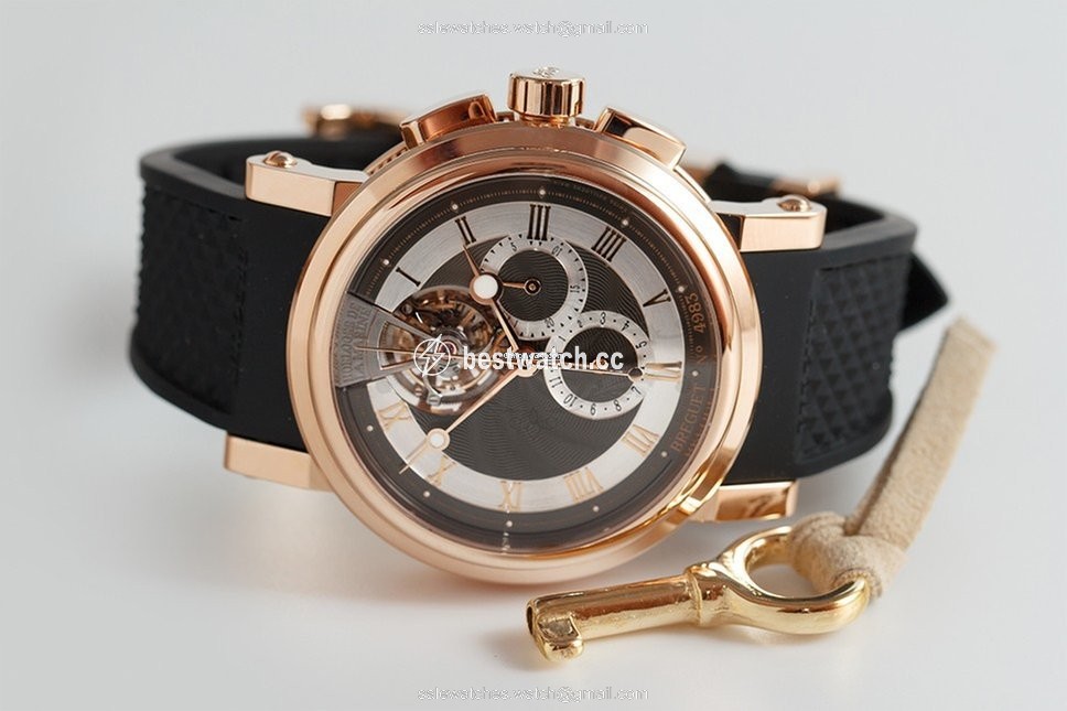 Breguet Marine Mens watch Unisex Manual winding Rose gold 5837BR Replica 2