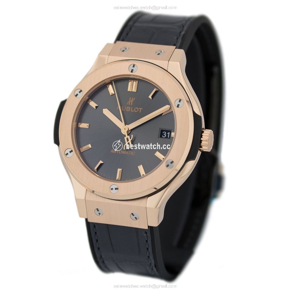 IMG_9085 Hublot Classic Fusion Racing Grey Mens watch Unisex Automatic Rose gold 565.OX.7081.LR Replica 2