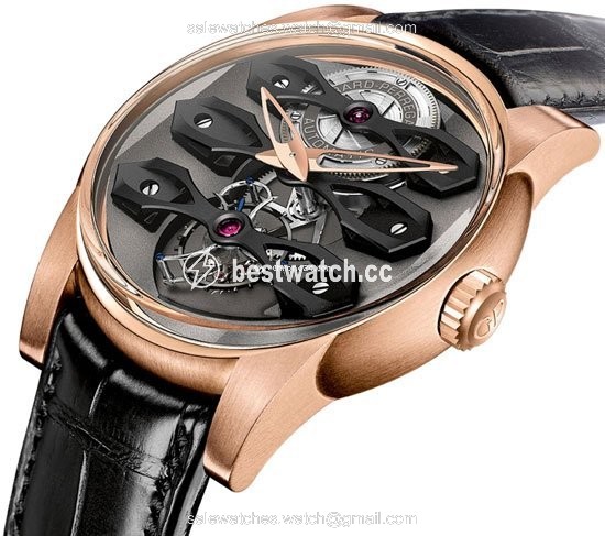 Girard Perregaux Bridges Mens watch Unisex Automatic Rose gold 99270-52-000-BA6A Replica 2