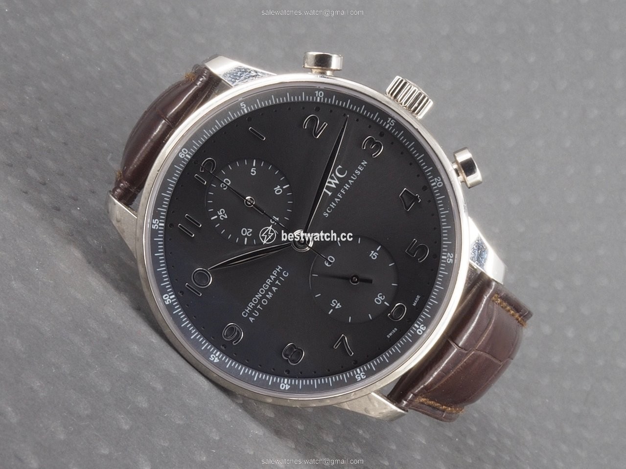 IMG_9085 IWC Portuguese Chronograph Automatic White gold 371413 Replica 2