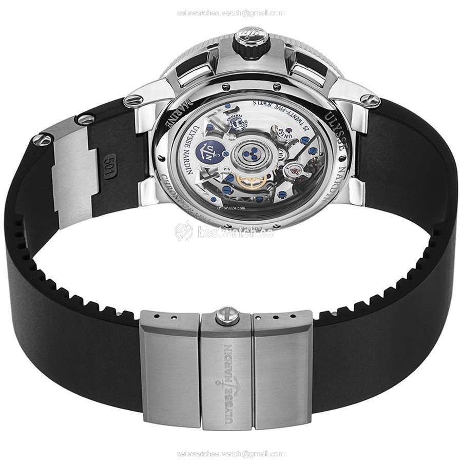 IMG_9085 Ulysse Nardin Marine Chronograph Mens watch Unisex Automatic Titanium 1503-150-3.62 Replica 2