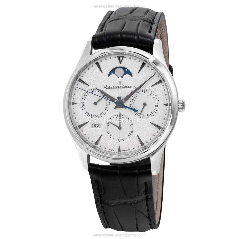 Jaeger-LeCoultre Master Ultra Thin Perpetual Mens watch Unisex Automatic White gold Q1303520 or 1303520 Replica 2