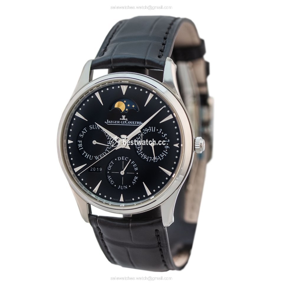 Jaeger-LeCoultre Master Ultra Thin Perpetual Mens watch Unisex Automatic Steel Q1308470 or 1308470 Replica 2