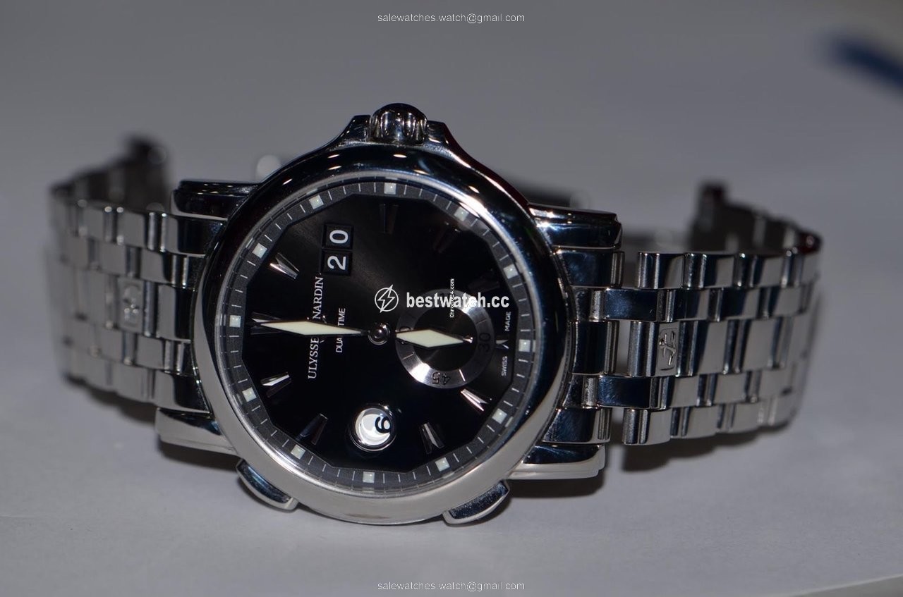 IMG_9085 Ulysse Nardin Dual Time Mens watch Unisex Automatic Steel 243-55-7 91 Replica 2