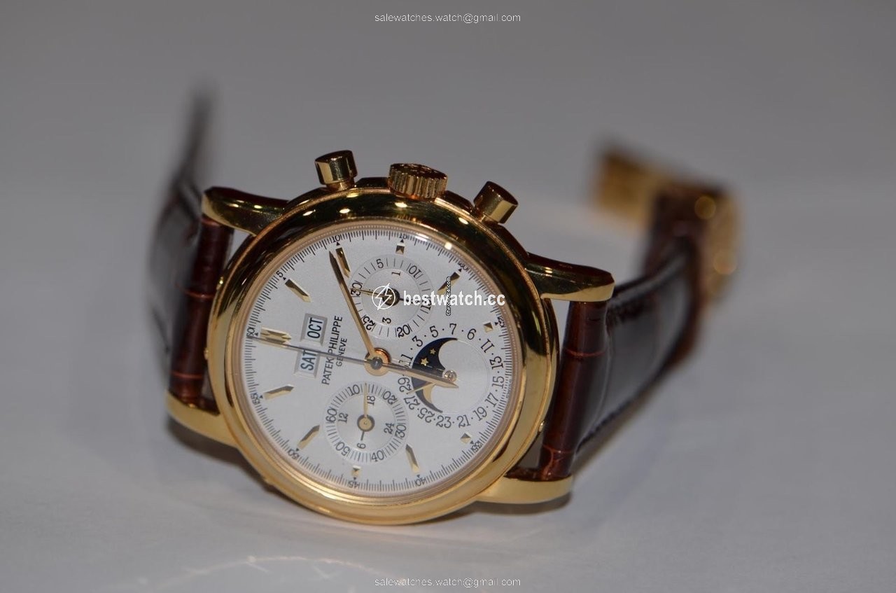 IMG_9085 Patek Philippe Mens watch Unisex Manual winding Yellow gold 3970J Replica 2