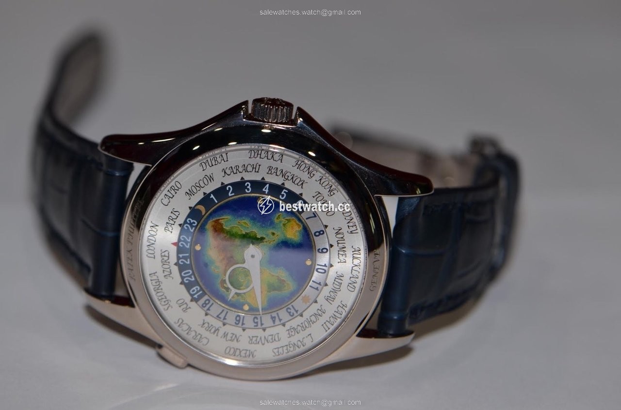 Patek Philippe World Time Mens watch Unisex Automatic White gold 5131G Replica 2