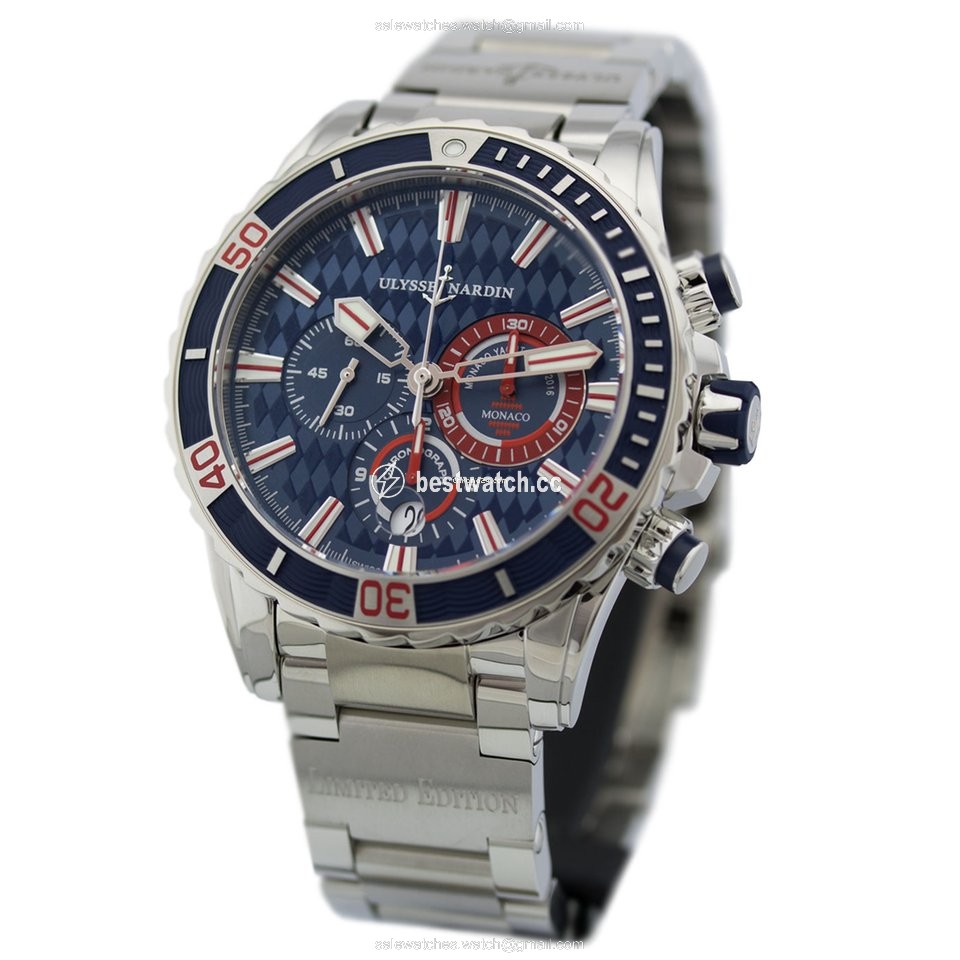 IMG_9085 Ulysse Nardin Diver Chronograph Mens watch Unisex Automatic Steel 1503-151-7M-93-MON Replica 2