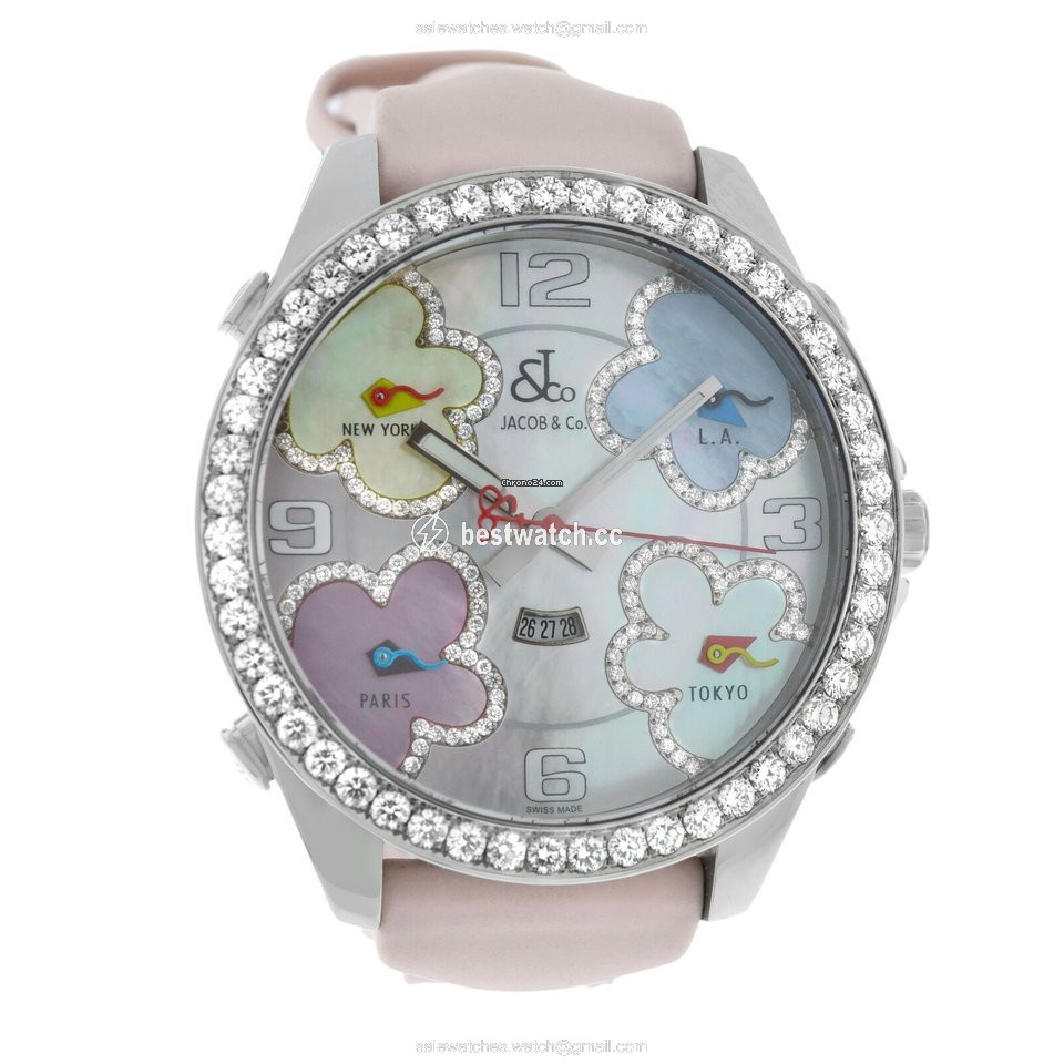 IMG_9085 Jacob & Co. Five Time Zone Mens watch Unisex Quartz Steel JC-ATH10 Replica 2