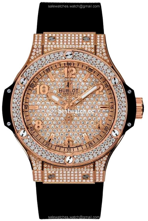 IMG_9085 Hublot Big Bang 38 mm Womens watch Quartz Rose gold 361.PX.9010.RX.1704 Replica 2