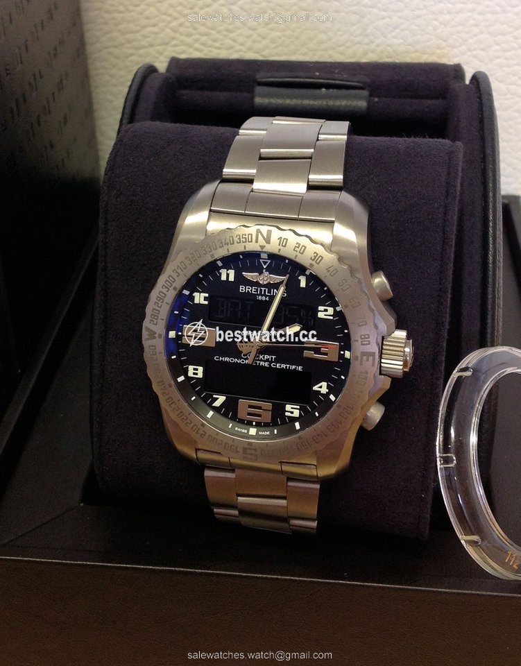 IMG_9085 Breitling Cockpit B50 Mens watch Unisex Quartz Titanium EB5010 Replica 2