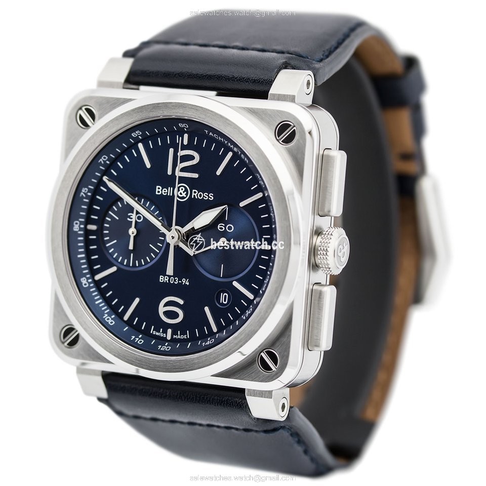 IMG_9085 Bell & Ross BR 03-94 Chronographe Mens watch Unisex Automatic Steel BR0394-BLU-ST SCA Replica 2
