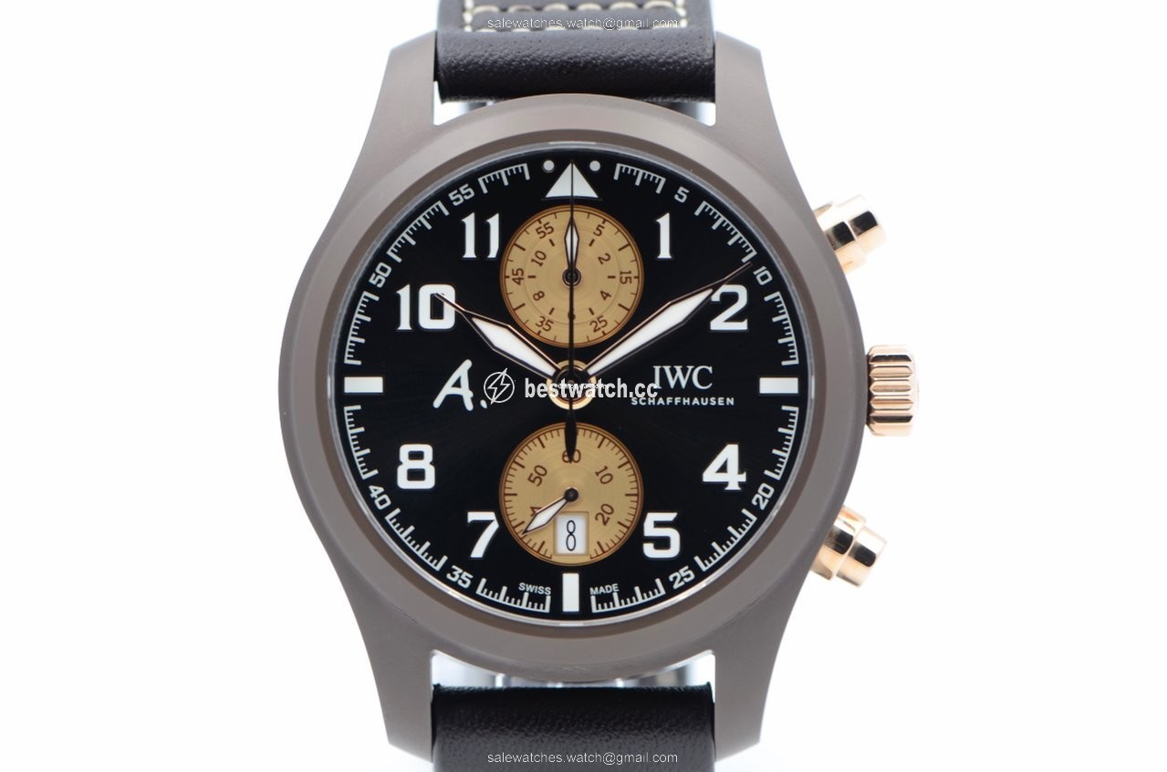 IMG_9085 IWC Pilot Chronograph Mens watch Unisex Automatic Ceramic IW388006 Replica 2