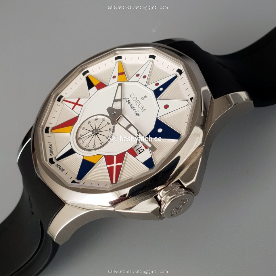 Corum Admirals Cup Legend 42 Mens watch Unisex Automatic Steel 395.101.20 F371.AA12 Replica 2