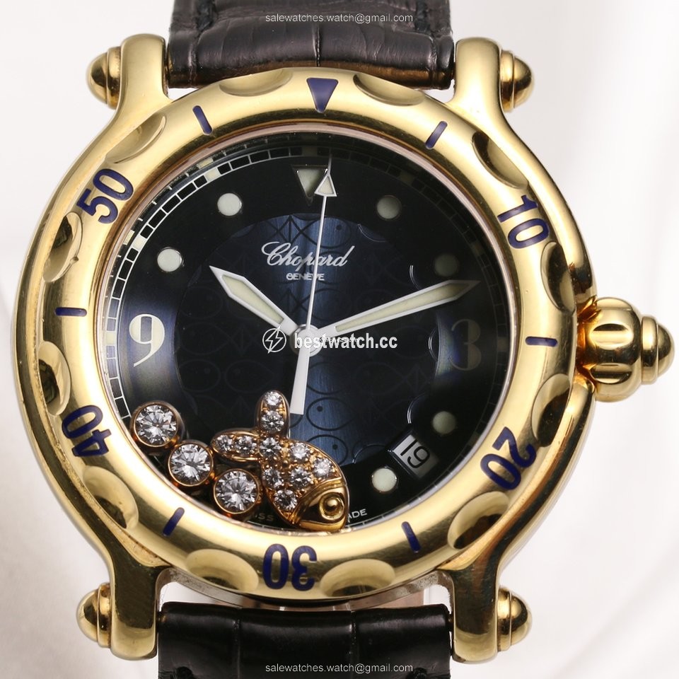Chopard Happy Sport Womens watch Quartz Yellow gold 28 3528 Replica 2