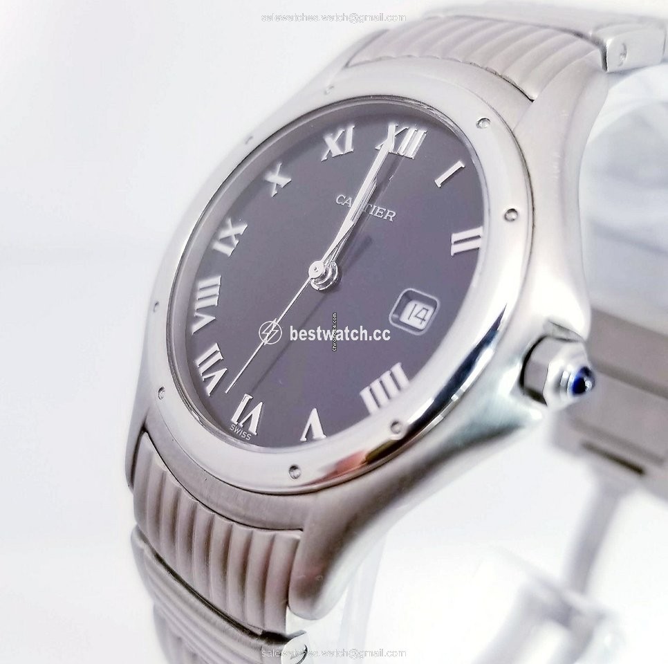 IMG_9085 Cartier Cougar Mens watch Unisex Quartz Steel 987904C Replica 2