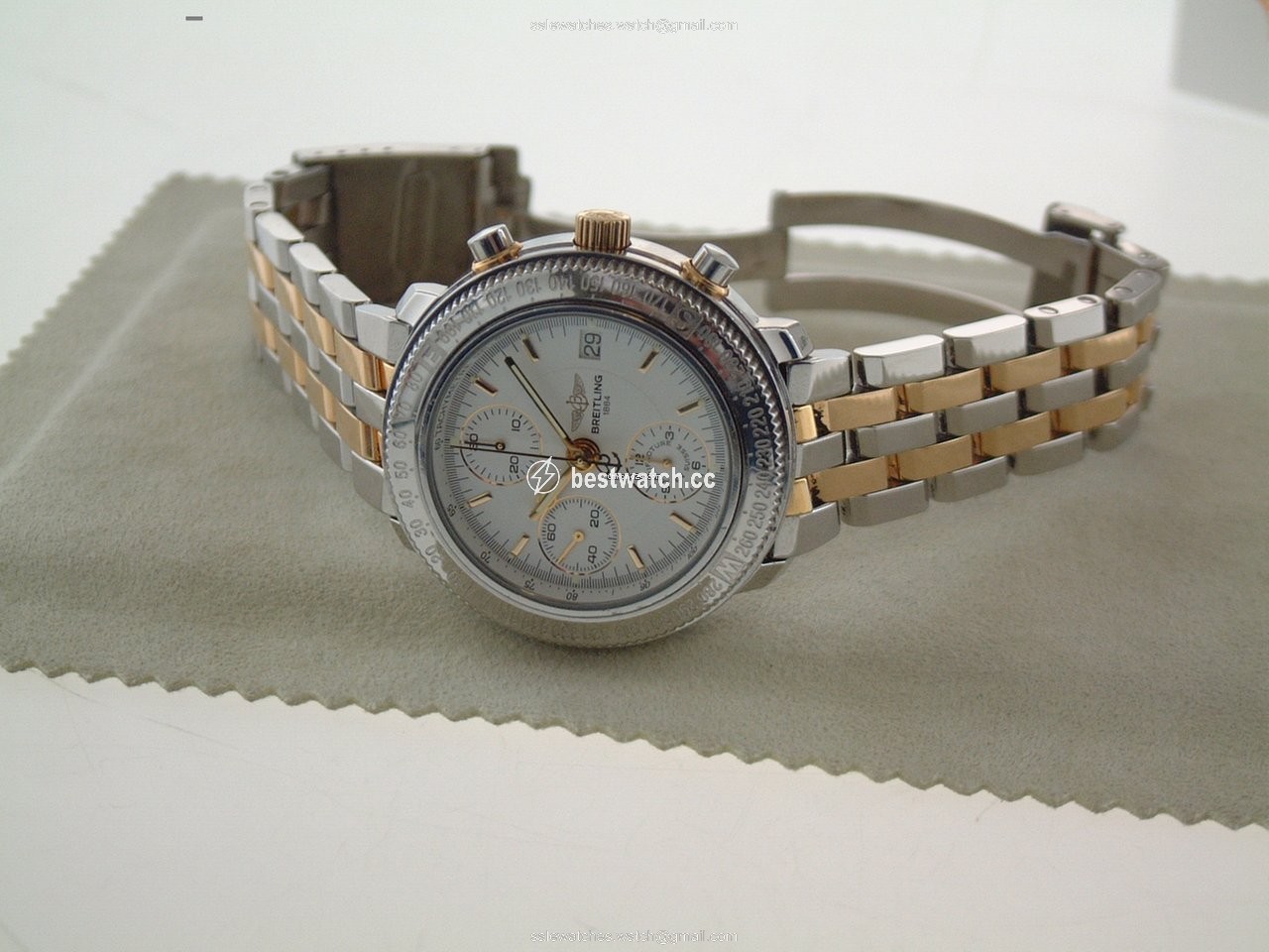 IMG_9085 Breitling Mens watch Unisex Automatic Gold Steel D 20405 Replica 2