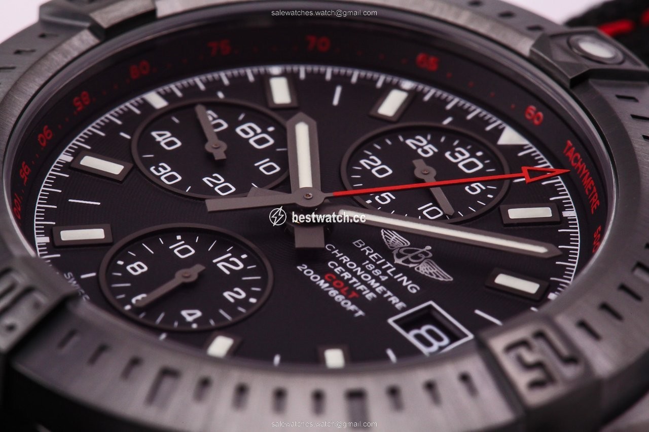 IMG_9085 Breitling Colt Chronograph Automatic Mens watch Unisex Automatic Steel M133881A|BE99 Replica 2